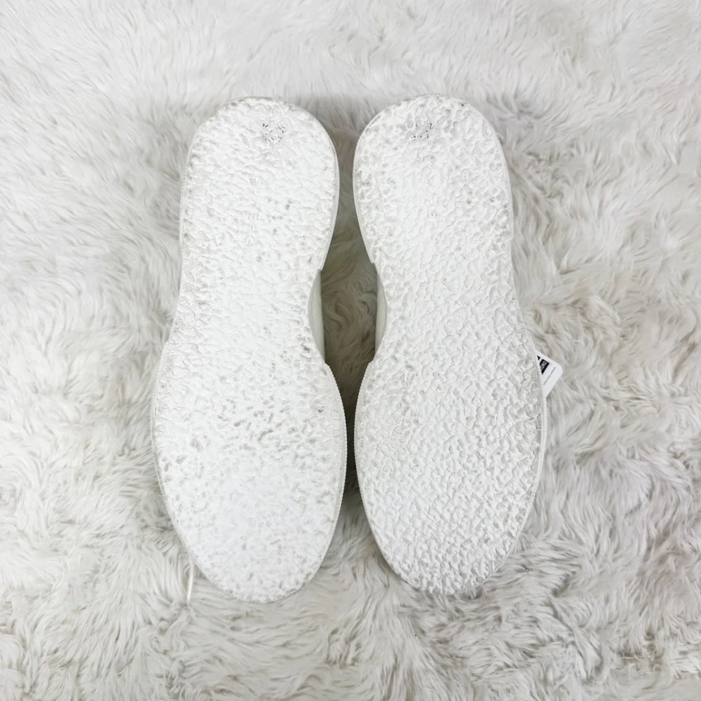 SUPERGA Canvas Platform Sneaker Size 8 Beige Cream Lace Up Clean Girl Scandi‎